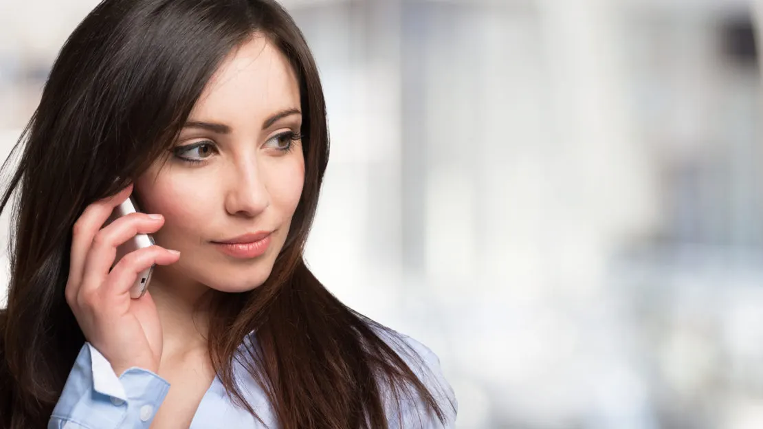 Woman talking on a mobile phone